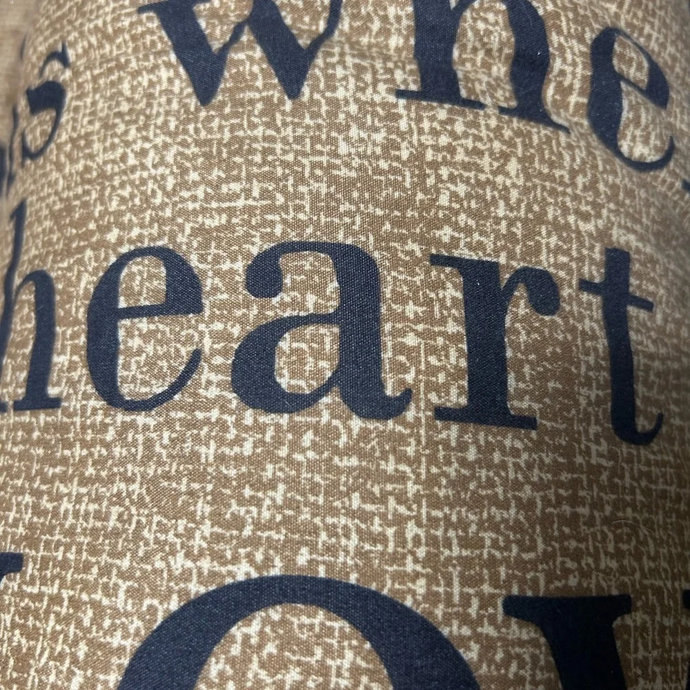 Brown Text Print King Bedding Set